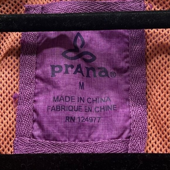 Prana Jacket Womens Sz M Fiona Anorak Windbreaker 1/2 Zip Hoodie Pullover Purple - Picture 8 of 11